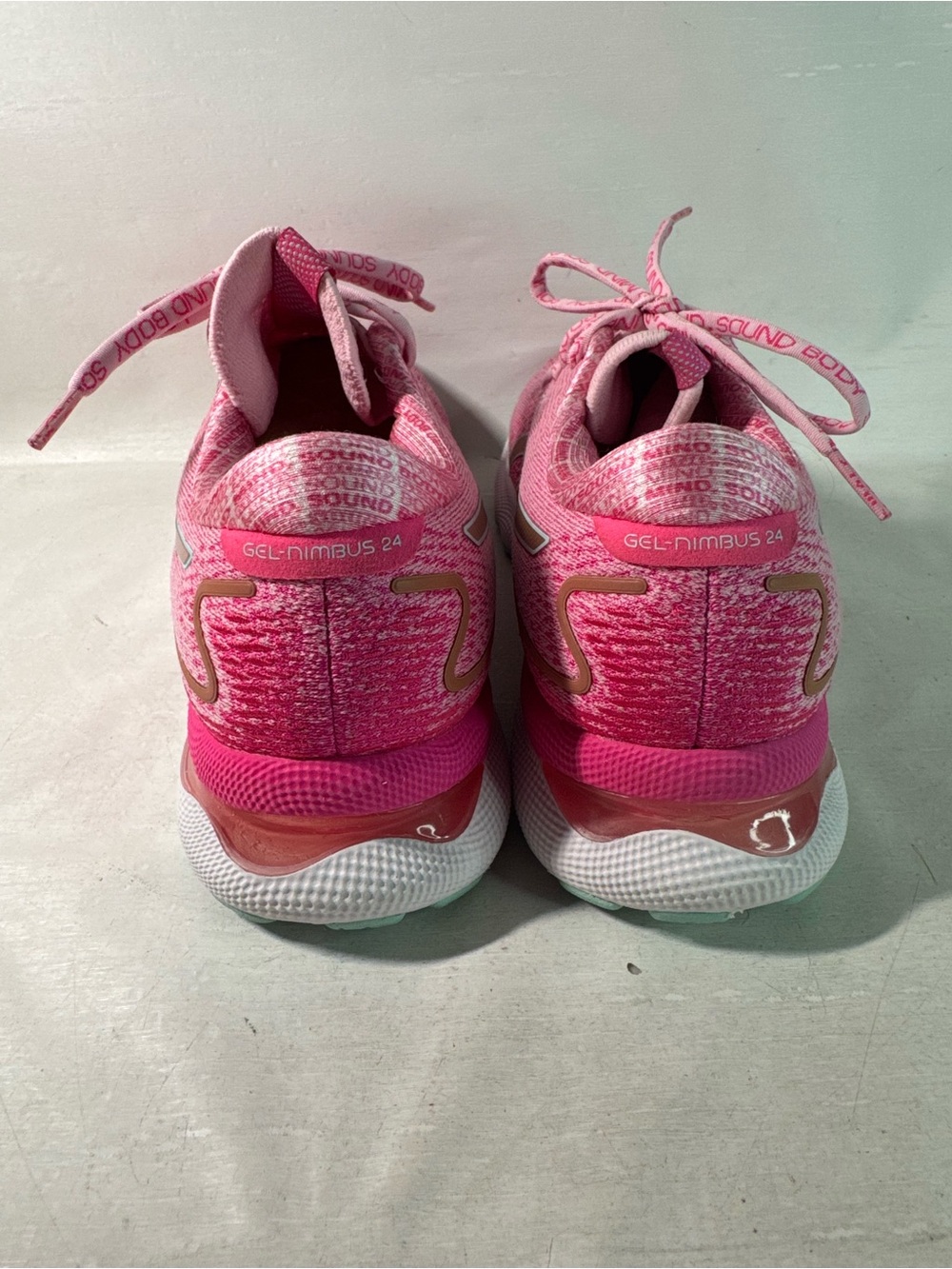 ASICS Gel Nimbus 24 LE Pink Rose Gold Women's  Size 8.5 Special Ed - Picture 4 of 16